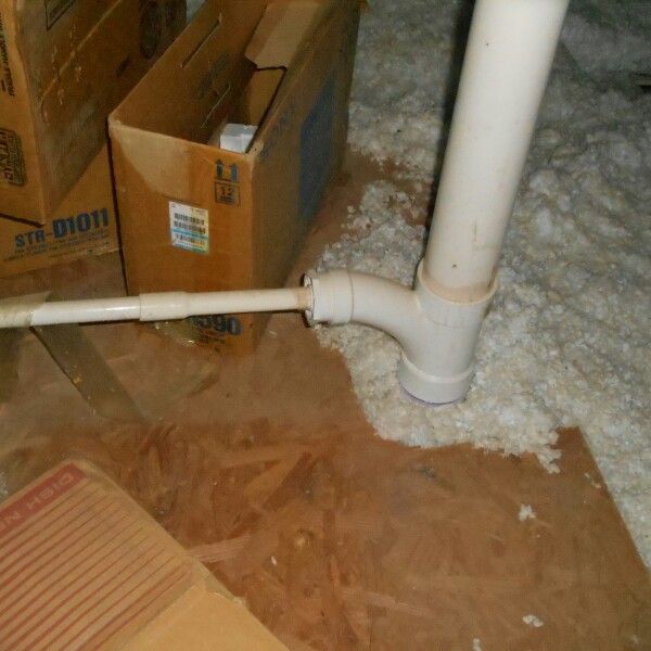 AC Condensate drain line in attic