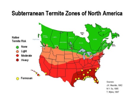 Subterranean Termite Map